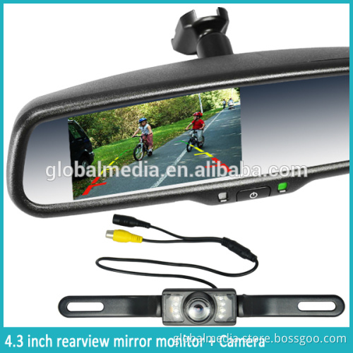 car rearview mirror monitor with reverse camera parking sensor system